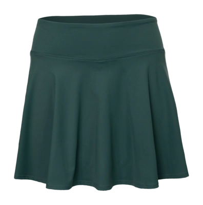 Tennisrok The Indian Maharadja Women Flowing Skirt Hunter Green