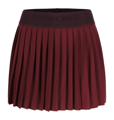 Tennisrok Vieux Jeu Women Chantal Skirt Heart Burgundy