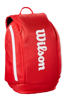 Tennisrugzak Wilson Dames Heren Super Tour Wilson Red Backpack Thermoguard