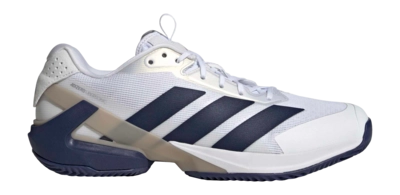 Tennisschoen Adidas Men Adizero Ubersonic 5 Clay Cloud White / Dark Blue / Silver Metallic Lightstrike