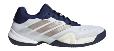 Tennisschoen Adidas Men Barricade 14 Clay Cloud White / Cyber Metallic / Dark Blue Lightstrike Pro