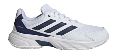 Tennisschoen Adidas Men Courtjam Control White Black Clay Bounce