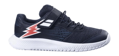 Tennisschoen Babolat Boys Pulsion All Court Black/Fiesta Red