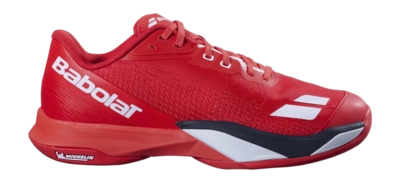 Tennisschoen Babolat Men Jet Mach 4 All Court Cherry Tomato/White Matryx