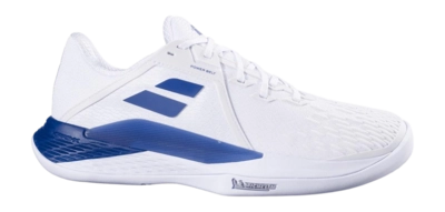 Tennisschoen Babolat Men Propulse Fury 3 Clay White/Dark Blue Michelin