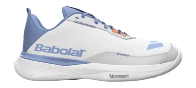 Tennisschoen Babolat Women SFX Evo All Court White/Fluo Pink/Silver Michelin rubberzool
