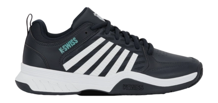 Tennisschoen K Swiss Men Court Express 2 Carbon/White/Baltic Gravel Hardcourt Kunstgras