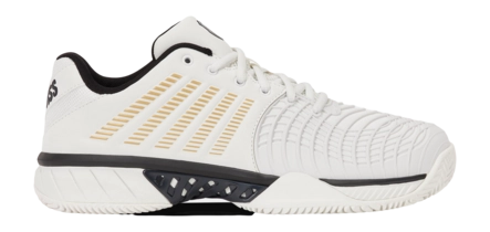 Tennisschoen K Swiss Men Express Light 3 Clay Blanc De Blanc/Moonless Night/Gold Aösta 7.0