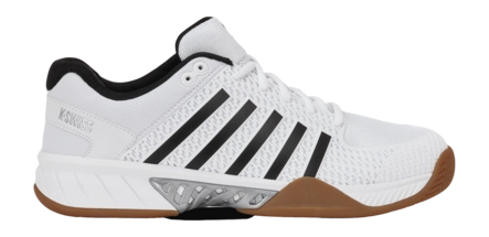 Tennisschoen K Swiss Men Express Light Indoor White/Black/Silver Tapijt
