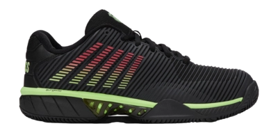 Tennis Shoes K-Swiss Men Hypercourt Express 2 Clay Black Soft Neon Green Neon Lava