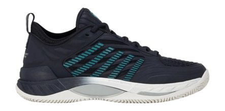 Tennisschoen K Swiss Men Hypercourt Supreme 2 Clay Carbon/Blanc/Baltic Surgelite