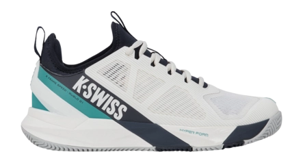 Tennisschoen K Swiss Men K-Frame Speed Rublo Clay Blanc/Carbon/Baltic Duraprint