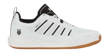 Tennisschoen K Swiss Men Ultra Court Indoor White/Black/Silver Tapijt