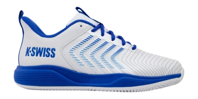 Tennisschoen K-Swiss Men Ultrashot Light Clay White/Dazzling Blue/Baltic Sea