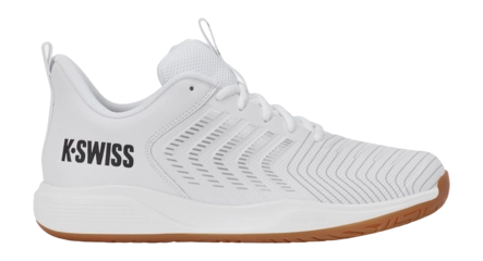Tennisschoen K Swiss Men Ultrashot Light Indoor White/Black/Silver Tapijt