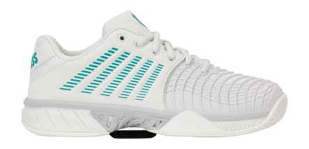 Tennisschoen K Swiss Women Express Light 3 Blanc/Baltic/Glacier Gray Brede pasvorm