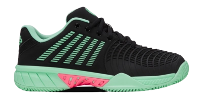 Tennisschuhe K-Swiss Express Light 3 Clay Damen Black Neon Mint Neon Pastel Pink