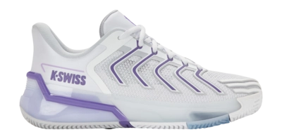 Tennisschoen K-Swiss Women Ultrashot 4 Clay White/Lunar Rock/Purple Haze