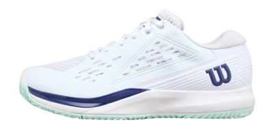 Tennisschoen Wilson Kids Rush Pro Ace Jr White / Bay / Skipper Blue 4D Support Chassis