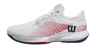 Tennisschoen Wilson Men Kaos Swift 1.5 White Deja Vu Blue Wilson Red