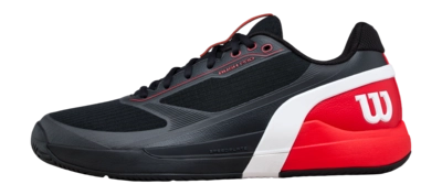 Tennisschoen Wilson Men Rush Pro 5 Black / Red / White EndoFit