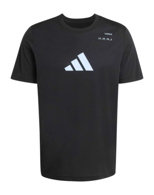 Tennisshirt Adidas Men Category Graphic Black Regular Fit