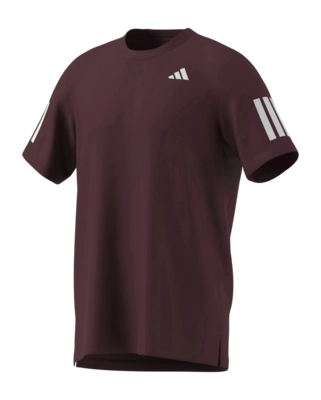 Tennisshirt Adidas Men Club 3-Stripe Tee Bordeaux Regular Fit