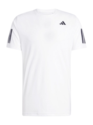 Tennisshirt Adidas Men Club 3-Stripe Tee White Regular Fit
