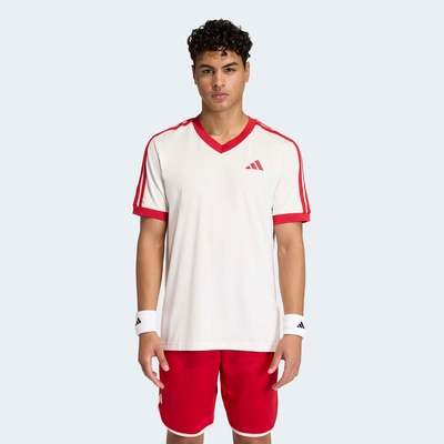 Tennisshirt Adidas Men Heritage Chalk White Regular Fit
