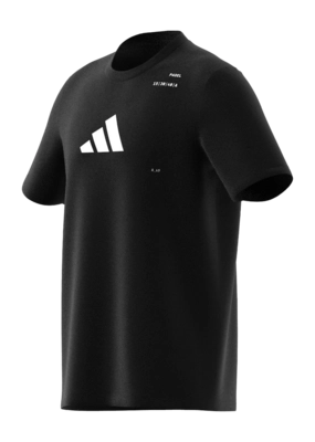 Tennisshirt Adidas Men Padel Graphic Tee Black Regular Fit