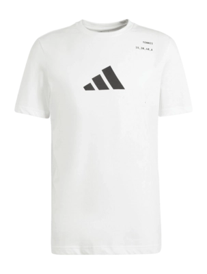 Tennisshirt Adidas Men Tennis Graphic Tee White Regular Fit