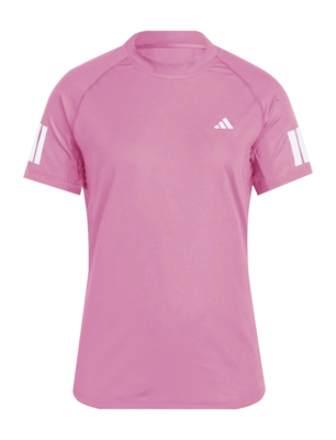 Tennisshirt Adidas Women Club 3-Stripe Tee Lucid Pink Regular Fit