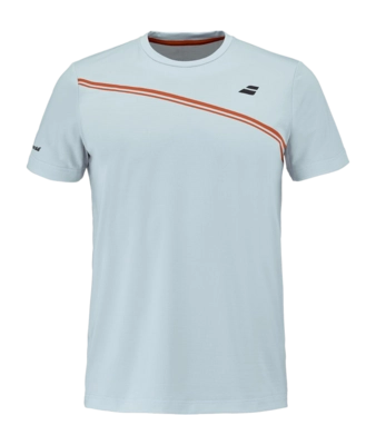 Tennisshirt Babolat Men Play Crew Neck Tee Illusion Blue Regular Fit