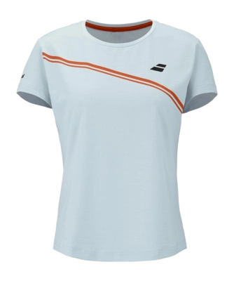 Tennisshirt Babolat Women Play Cap Sleeve Top Illusion Blue Regular Fit