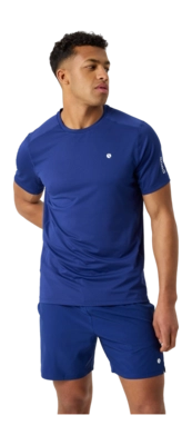 Tennisshirt Björn Borg Men Ace Mesh Panel Blue Depths