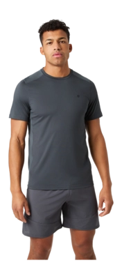 Tennisshirt Björn Borg Men Ace Mesh Panel T-Shirt Asphalt