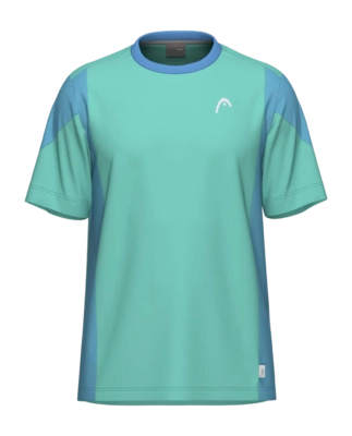 Tennisshirt HEAD Boys Slice Turquoise/Airforce Blue T-Shirt Regular Fit