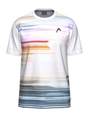 Tennisshirt HEAD Boys Topspin T-Shirt Purple/Print Vision Regular Fit