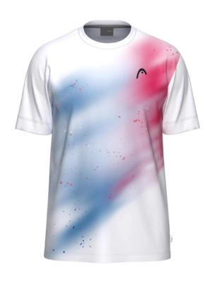 Tennisshirt HEAD Boys Topspin T-Shirt Royal Blue/Print Vision