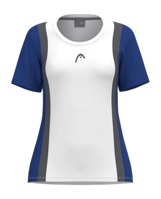 Tennisshirt HEAD Girls Club 25 Tech T-Shirt Royal Blue White