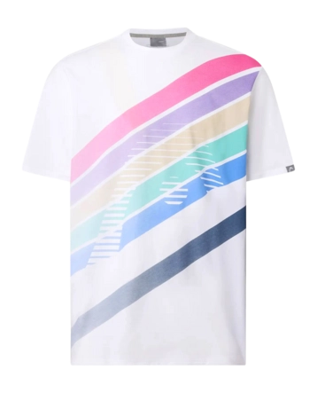Tennisshirt HEAD Men Pro T-Shirt White Print Regular Fit