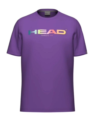 Tennisshirt HEAD Men Rainbow T-Shirt Purple