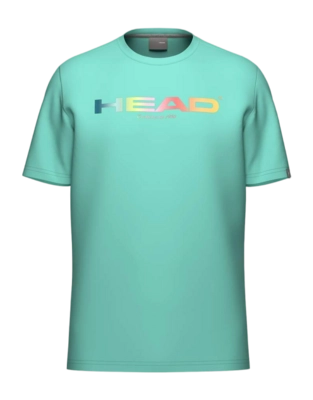 Tennisshirt HEAD Men Rainbow T-Shirt Turquoise Regular Fit