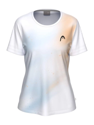Tennisshirt HEAD Women Tie-Break II T-Shirt Apricot/Print Vision