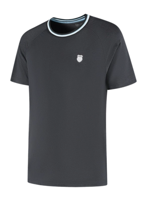 Tennisshirt K-Swiss Men Hypercourt Melange Crew Black