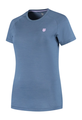 Tennisshirt K-Swiss Women Hypercourt Infinity Crew Tee Jaquard Regular Fit