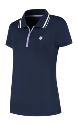 Tennisshirt K-Swiss Women Hypercourt Polo 7 Navy Regular Fit
