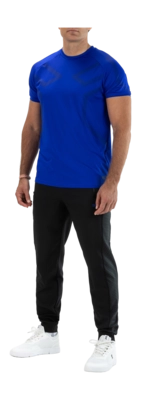 Tennisshirt Sjeng Sports Nielson Herren Pigment Blue