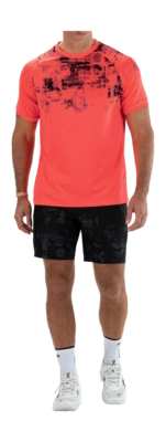 Tennisshirt Sjeng Sports Notting Herren Fiery Coral