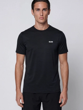 Tennisshirt Sjeng Sports Men Tex Black Regular Fit